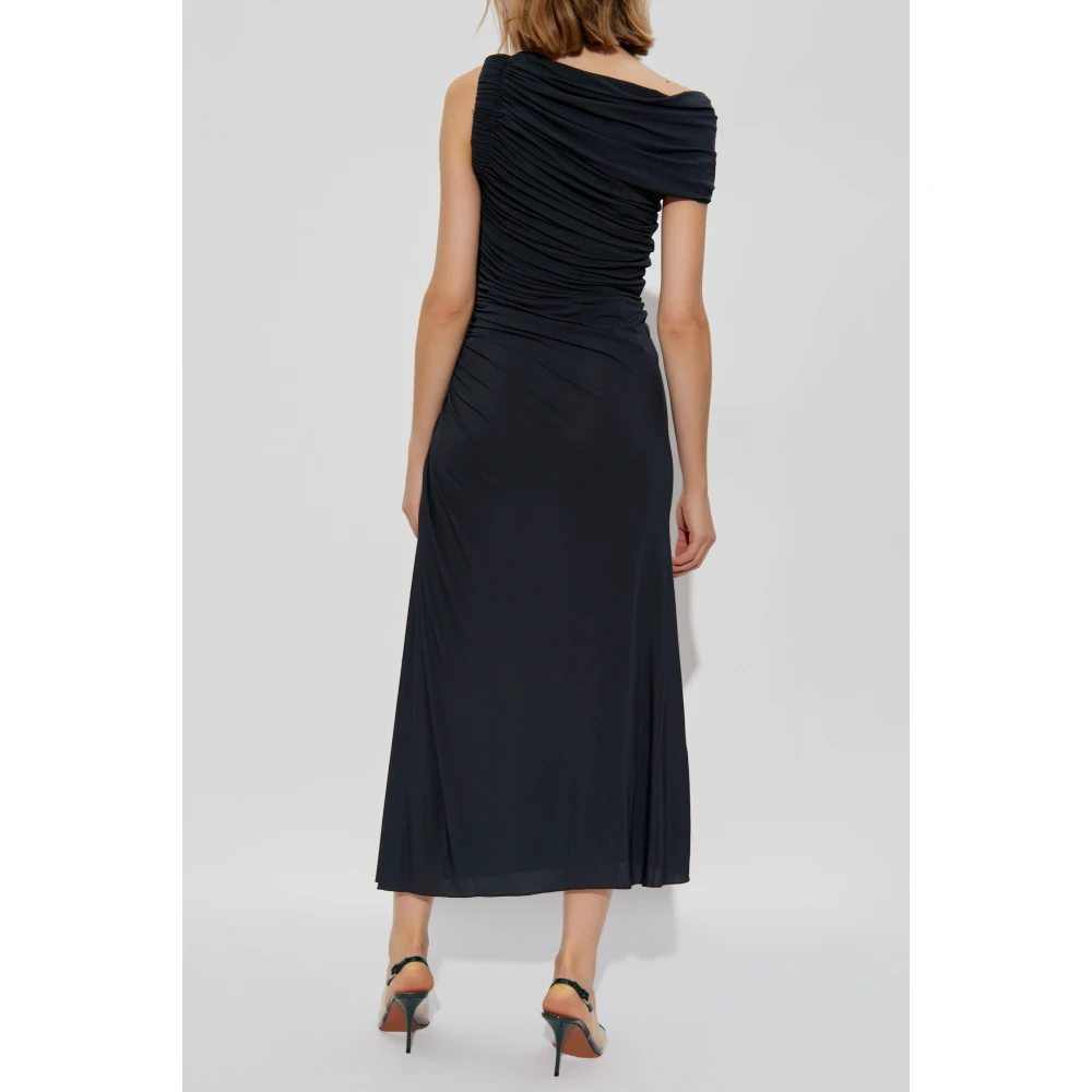 Alaïa Jurk met drapering Blue Dames