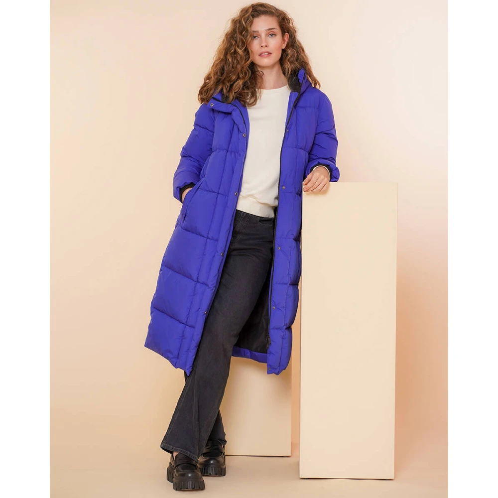 Geisha Lange jas met stijl 48515-21 Blue Dames
