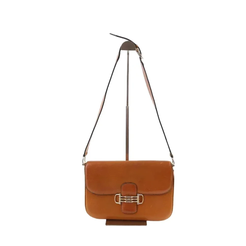 Celine Vintage Pre-owned Leather shoulder-bags Brown Dames