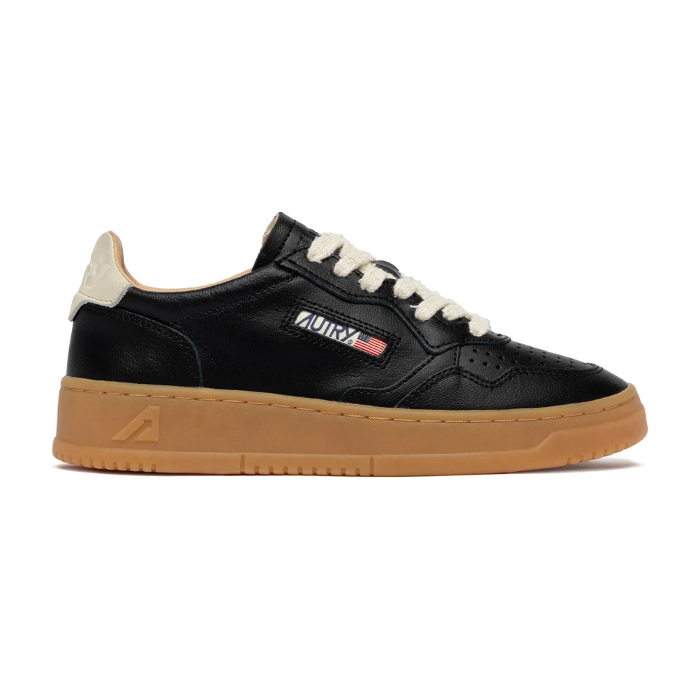 Autry Women's Black Medalist Low - Sneakers - 7 Uk - Shoes