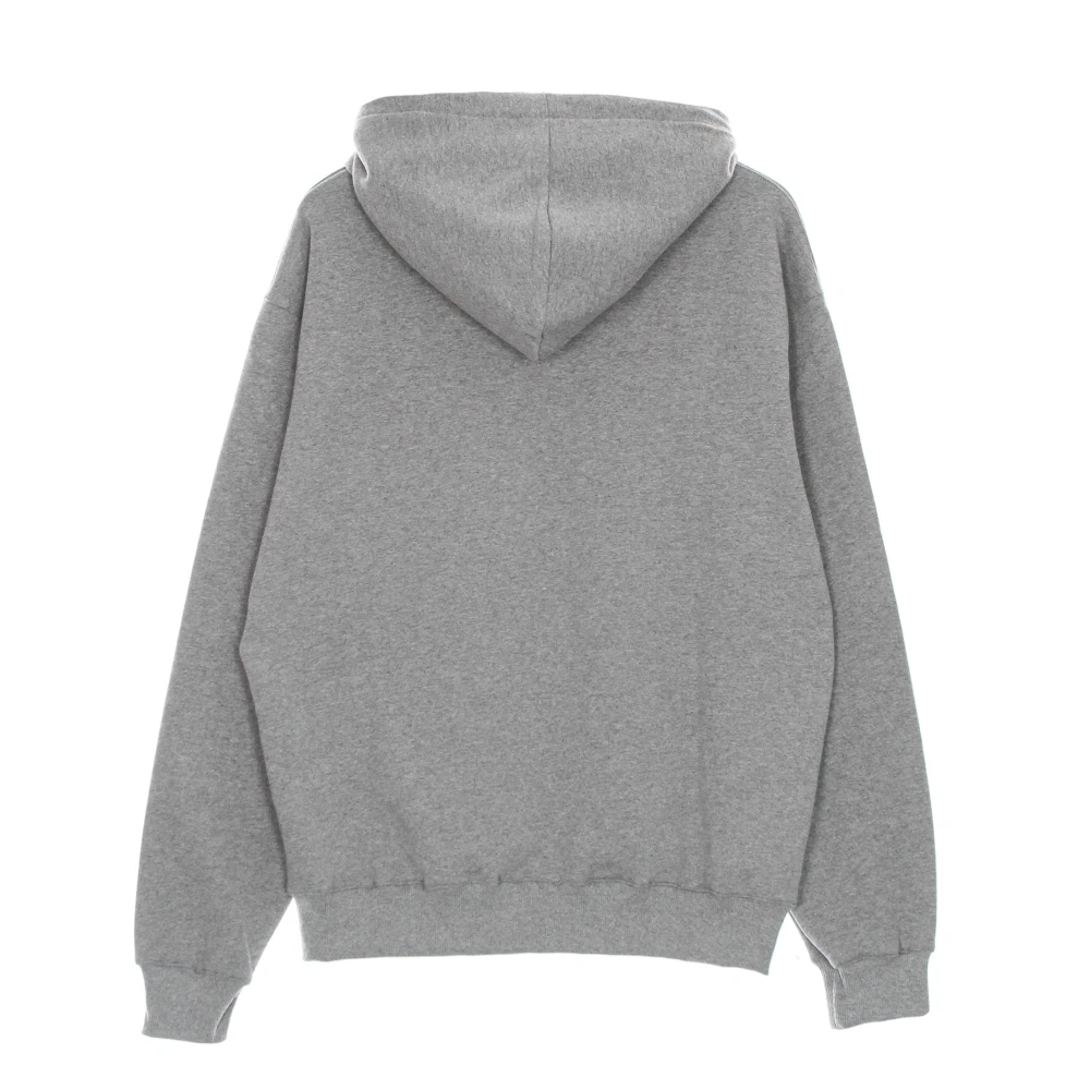 Usual Gestreepte hoodie met kangoeroezak Gray Heren