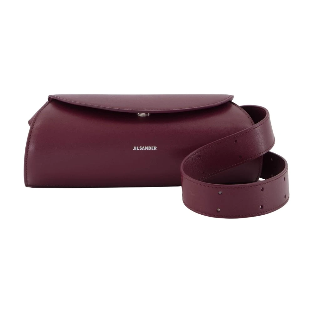 Jil Sander Women's Burgundy Leather Mini Purse