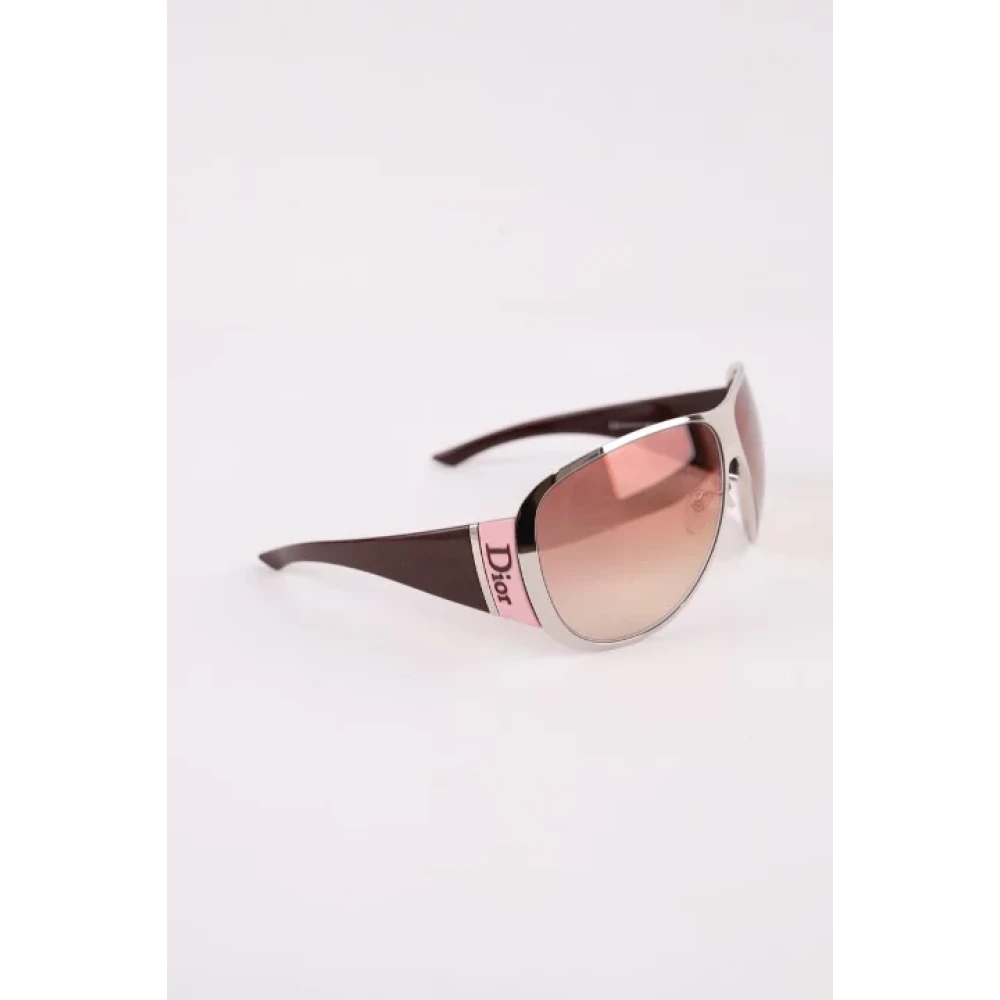 Dior Vintage Pre-owned Metal sunglasses Purple Dames