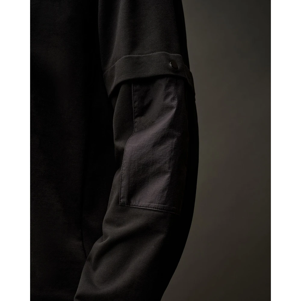 C.P. Company Zwarte Metropolis Fleece Sweater Black Heren