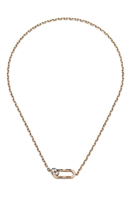 Link to Love kedjehalsband i rosa och vitt