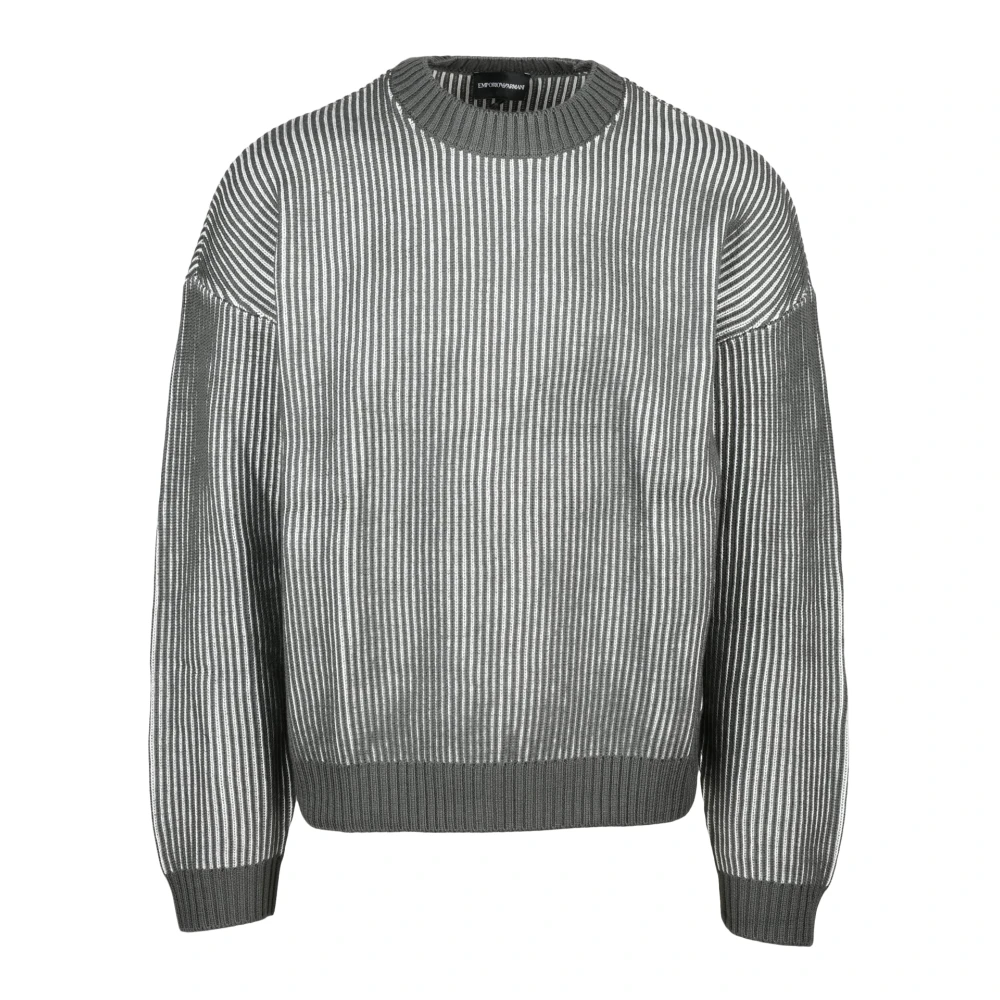 Emporio Armani Hombre Verde - Jersey Lana Algodón - Knitwear - M