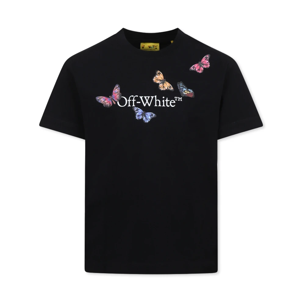 Off White Svart Bomull T-shirt med Logoprint Black, Unisex