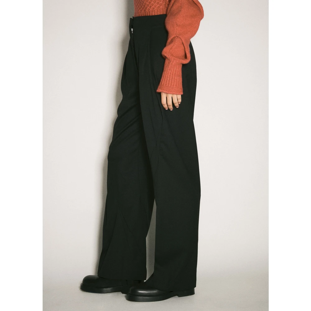 Kiko Kostadinov Op maat gemaakte wolblend broek Black Dames