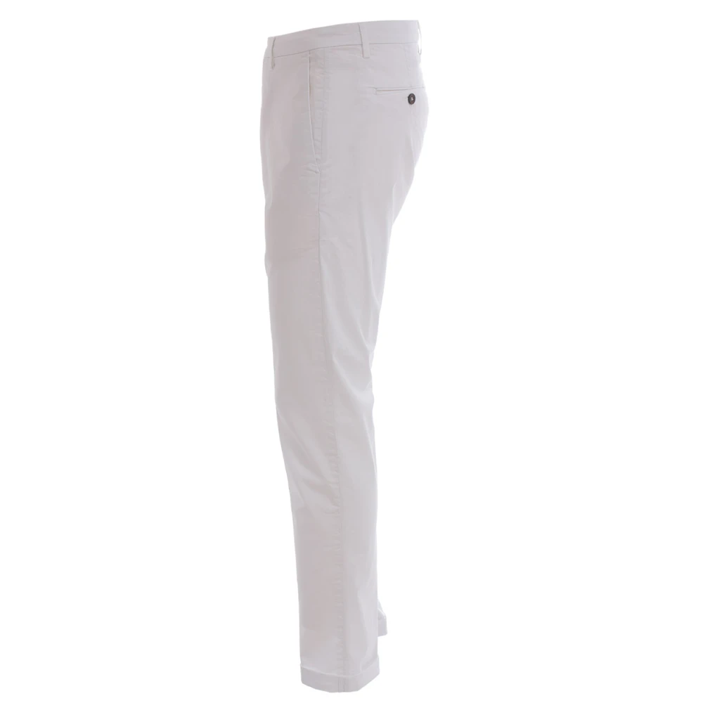 Siviglia Katoenen broek met norHeren pasvorm White Heren
