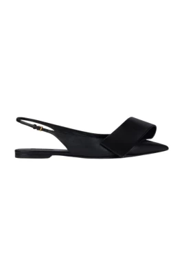 Twisted Ribbon Flat Slingbacks