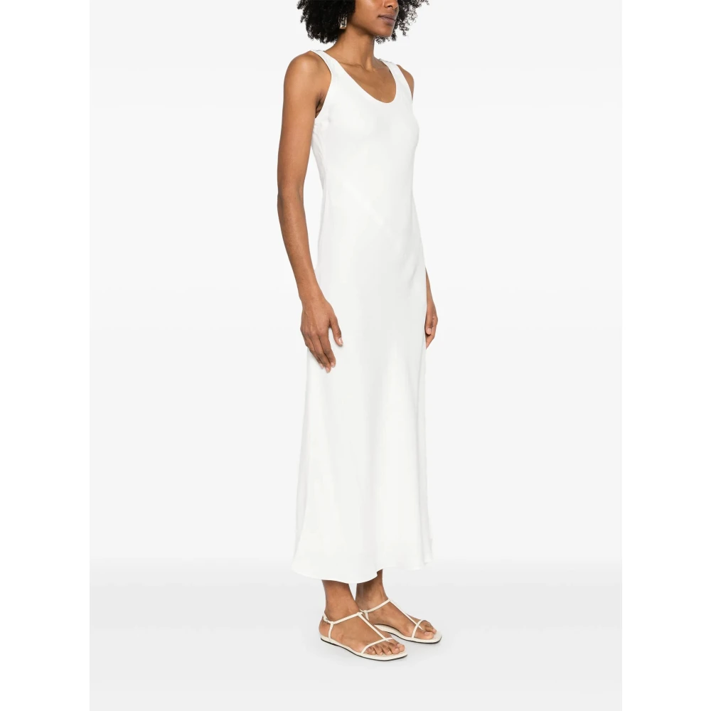 BRUNELLO CUCINELLI Elegante C600 Jurk voor Vrouwen White Dames