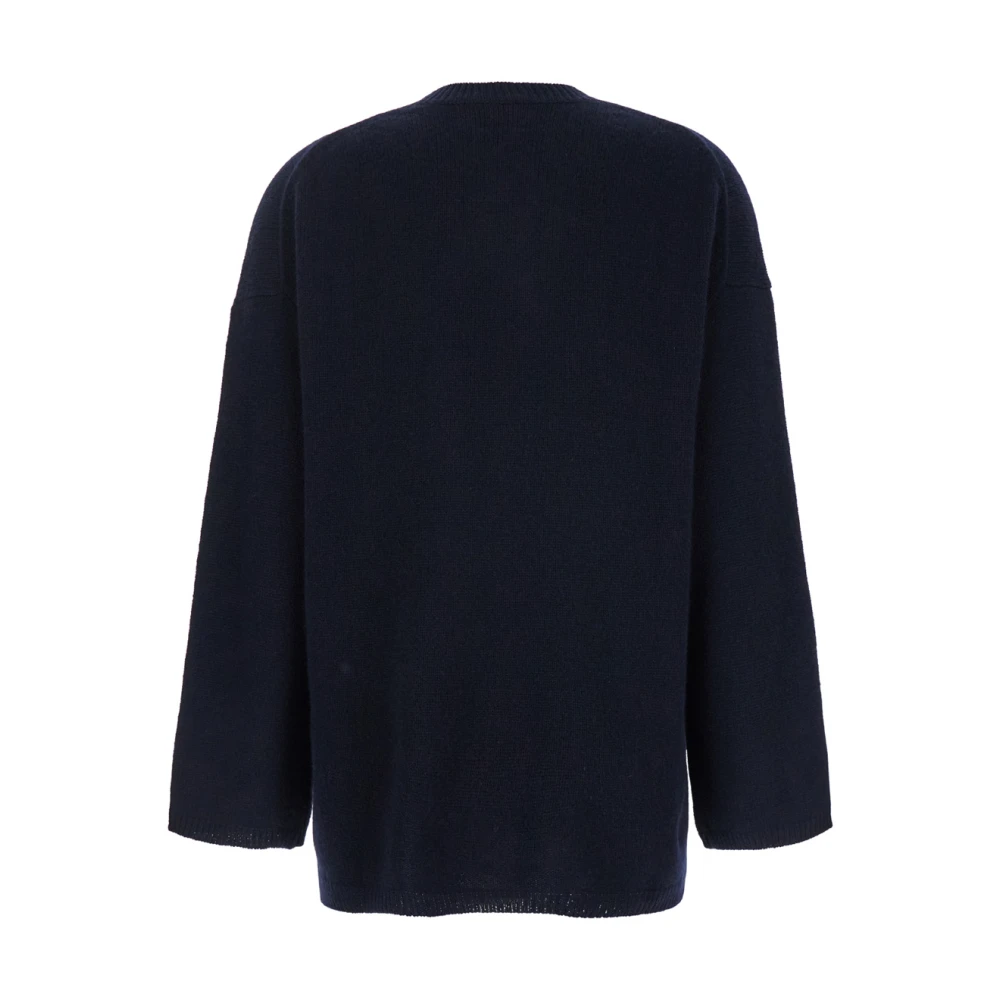 allude Cashmere Ronde Hals Tröja Blue Dames