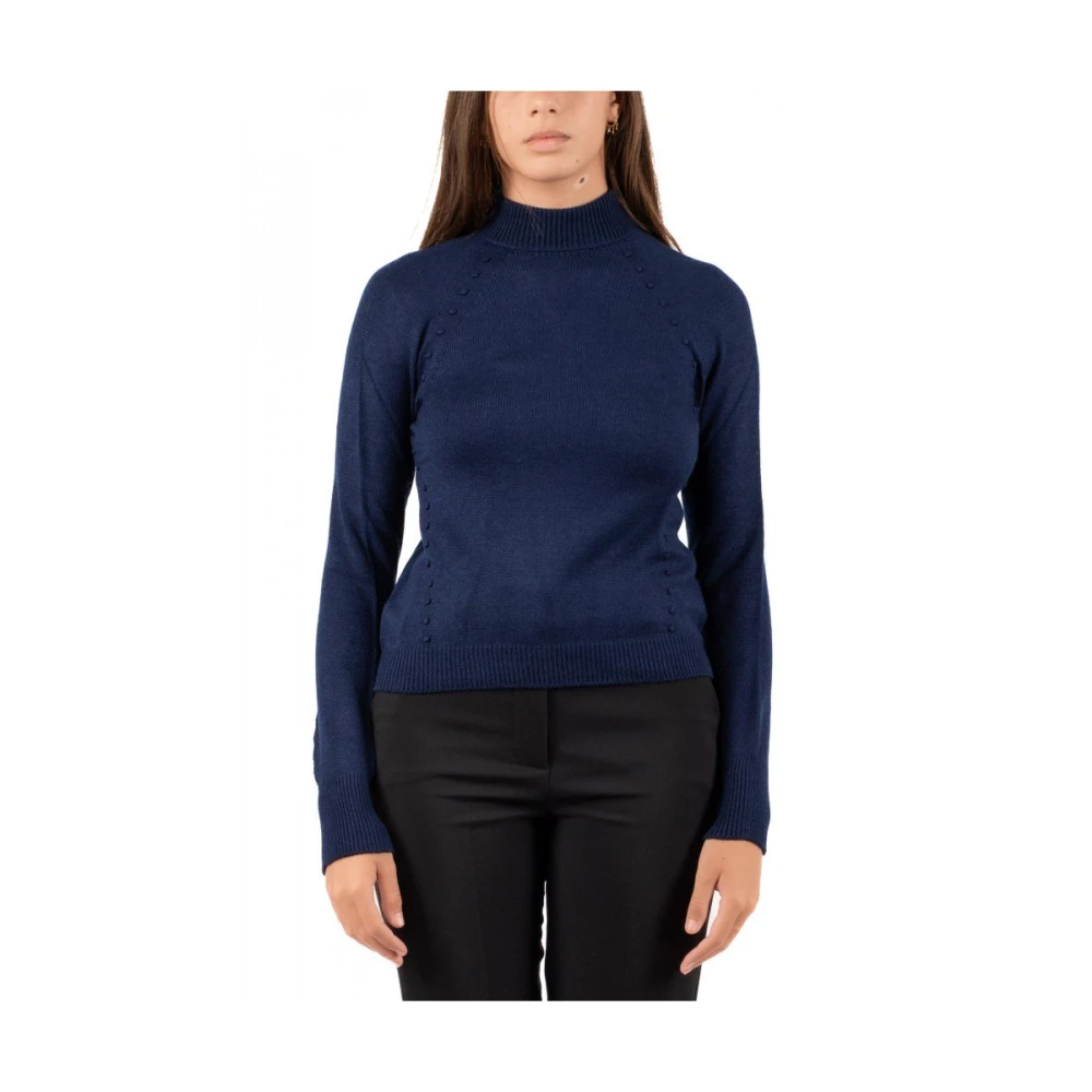Luckylu Stijlvolle Damesblouse Blue Dames