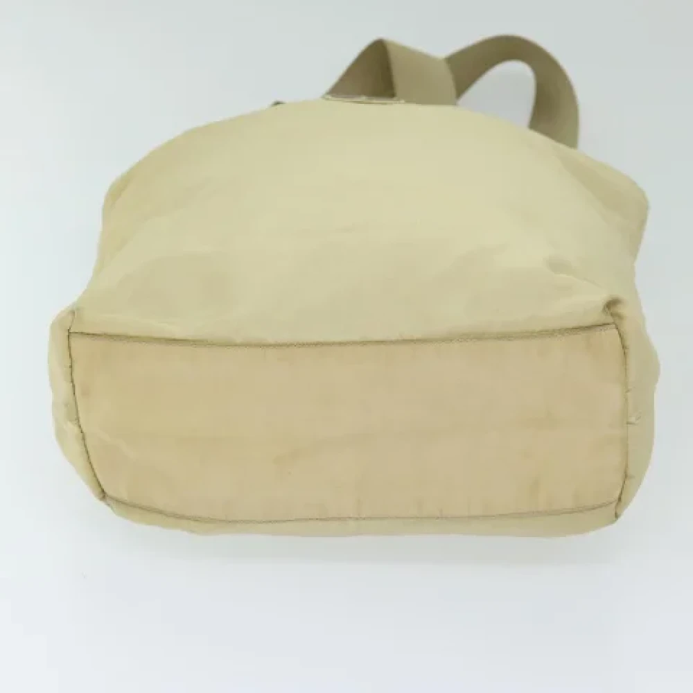 Prada Vintage Pre-owned Fabric prada-bags Beige Dames