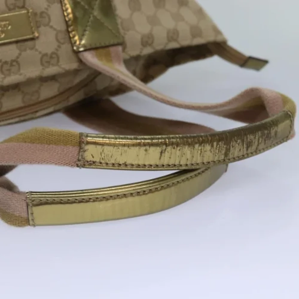 Gucci Vintage Pre-owned Canvas totes Beige Dames