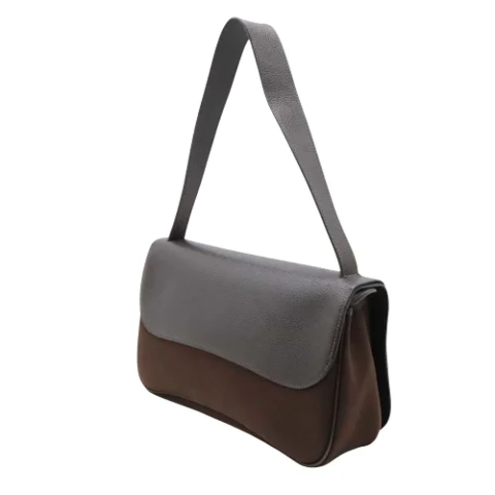 Hermès Vintage Pre-owned Leather handbags Brown Dames