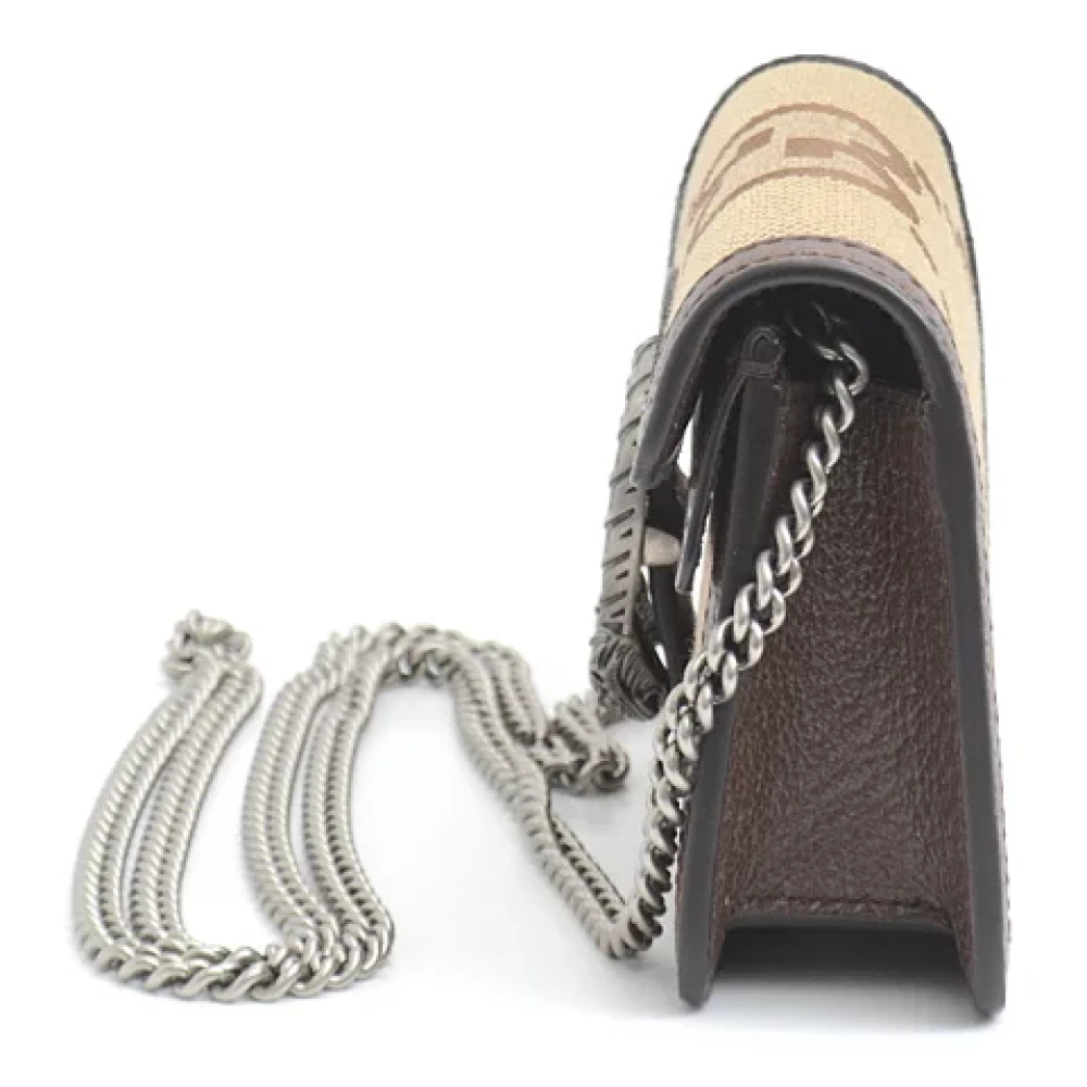 Gucci Vintage Pre-owned Canvas gucci-bags Beige Dames