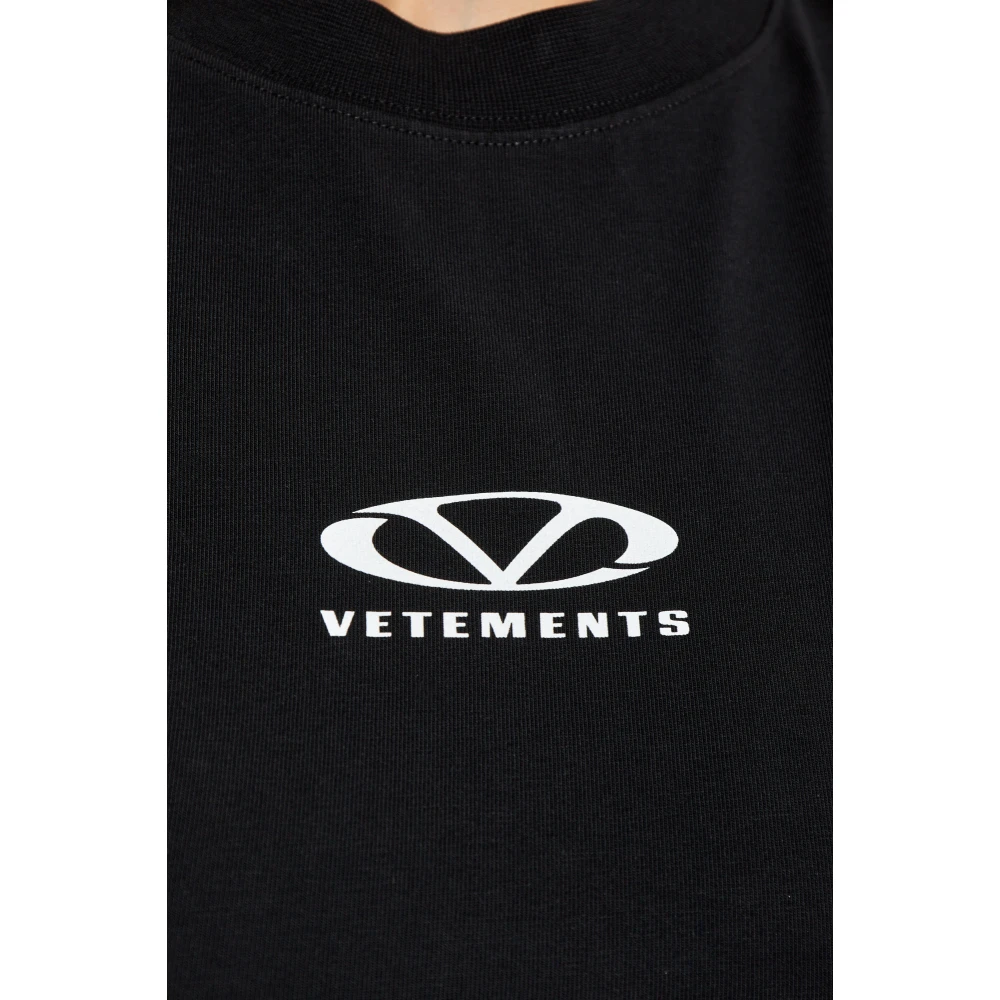 Vetements Logo top Black Dames