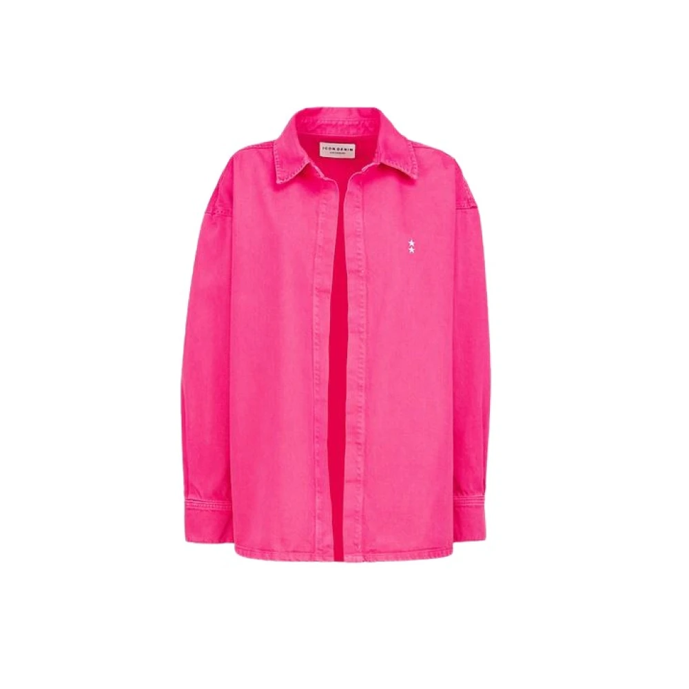 Icon Denim Shirts Pink Dames
