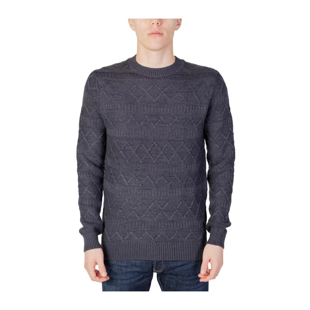 Only & Sons Heren Crew Neck Gebreide Trui Blue Heren