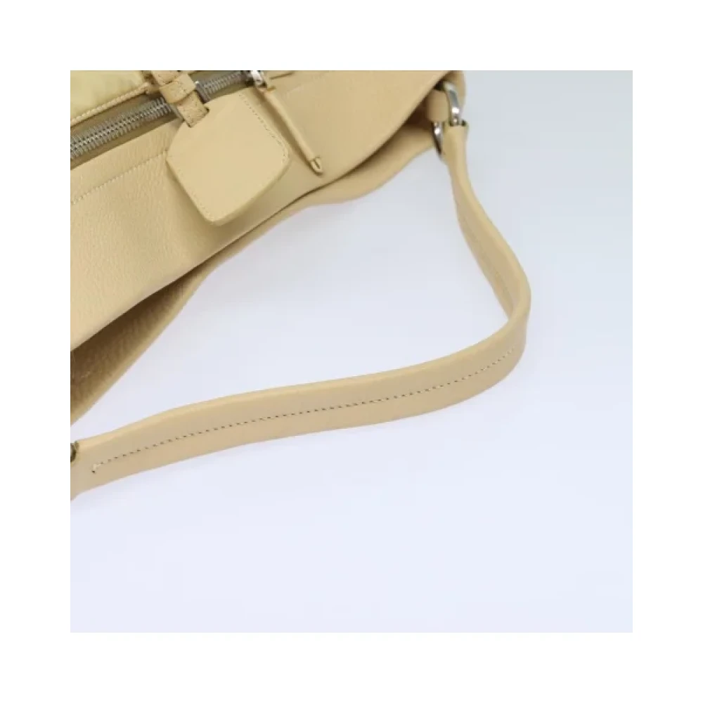 Prada Vintage Pre-owned Nylon handbags Beige Dames