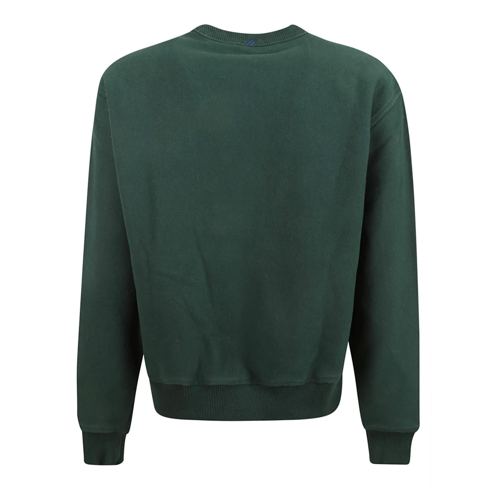 Burberry Crew Neck Sweaters Green Heren