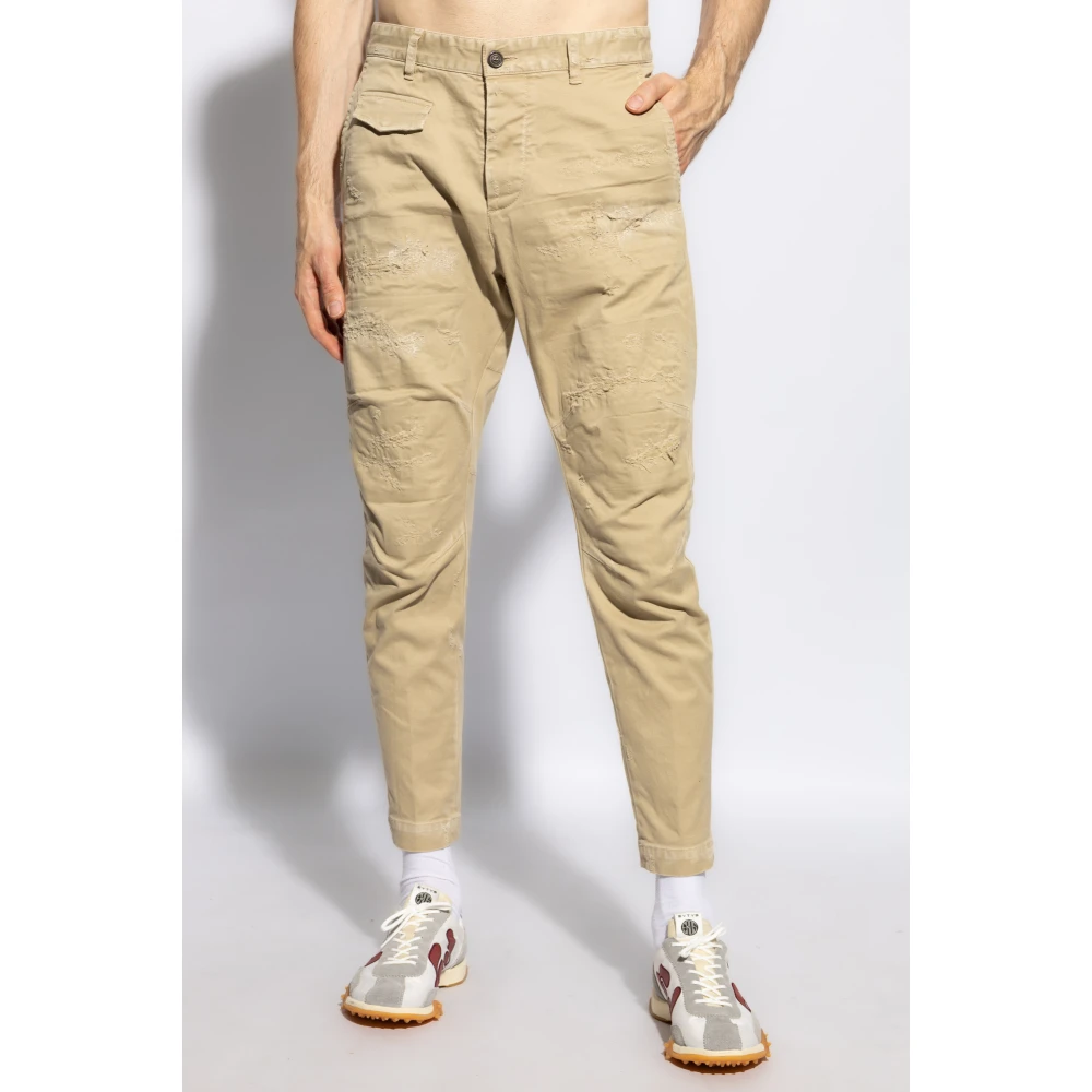 Dsquared2 Chino Broek Beige Heren