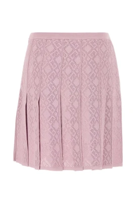 Plisserad kjol i monogram 72 jacquard