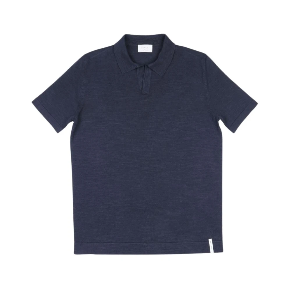 Brooksfield Navy Blue Polo Shirt Blue Heren