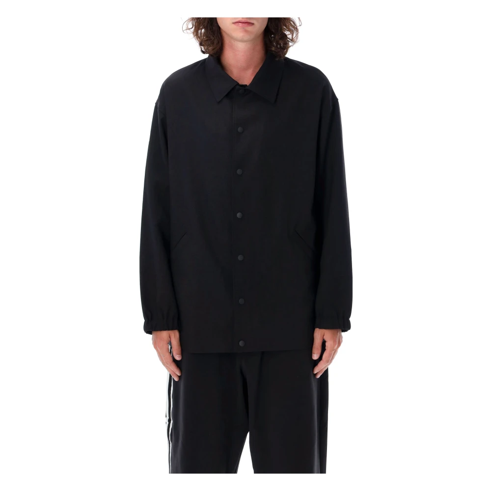 Y-3 Zwart Gebreide Track Jacket Aw24 Black Heren