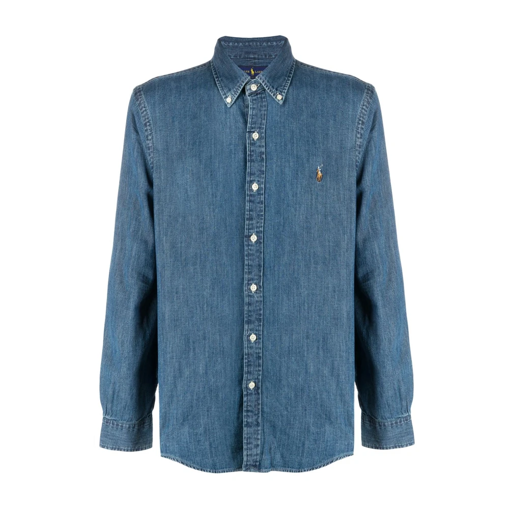 Polo Ralph Lauren Men's Blue Denim Shirt - Denim Shirts - M - Shirts