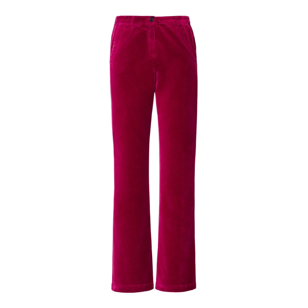 Massimo Alba Klassieke broek met uitlopende pijpen Red Dames