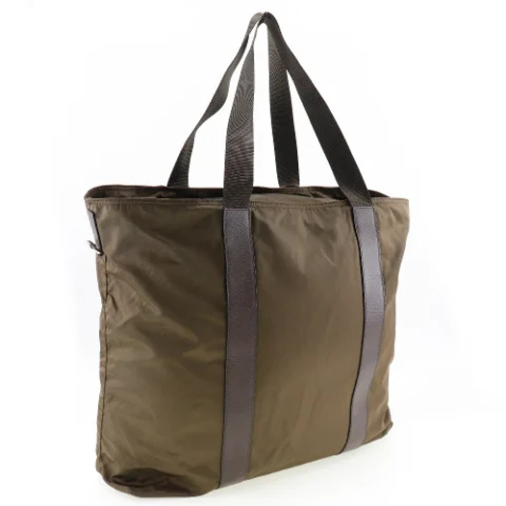 Prada Vintage Pre-owned Fabric prada-bags Beige Dames