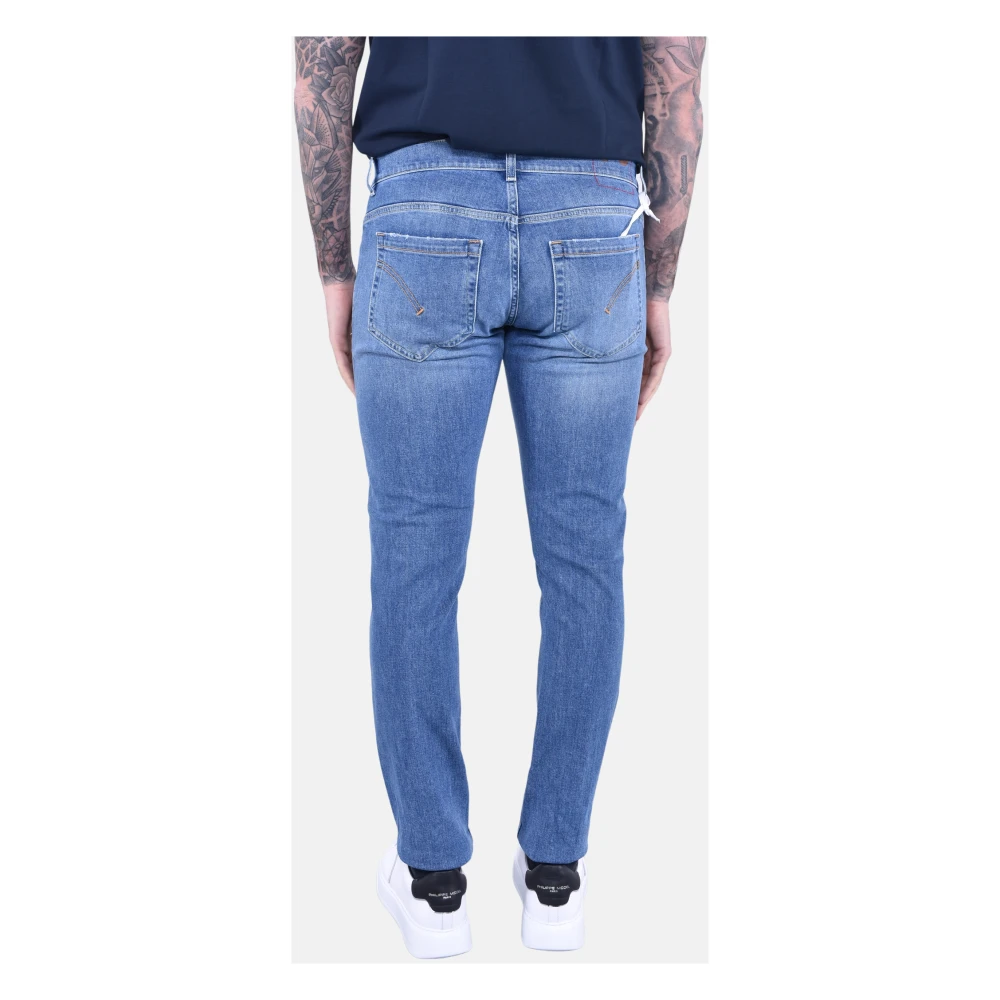 Dondup Skinny Fit Lage Taille Jeans Blue Heren