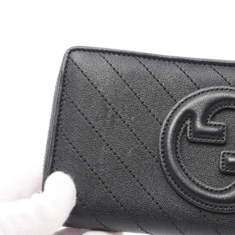 Gucci Vintage Pre-owned Leather wallets Black Dames