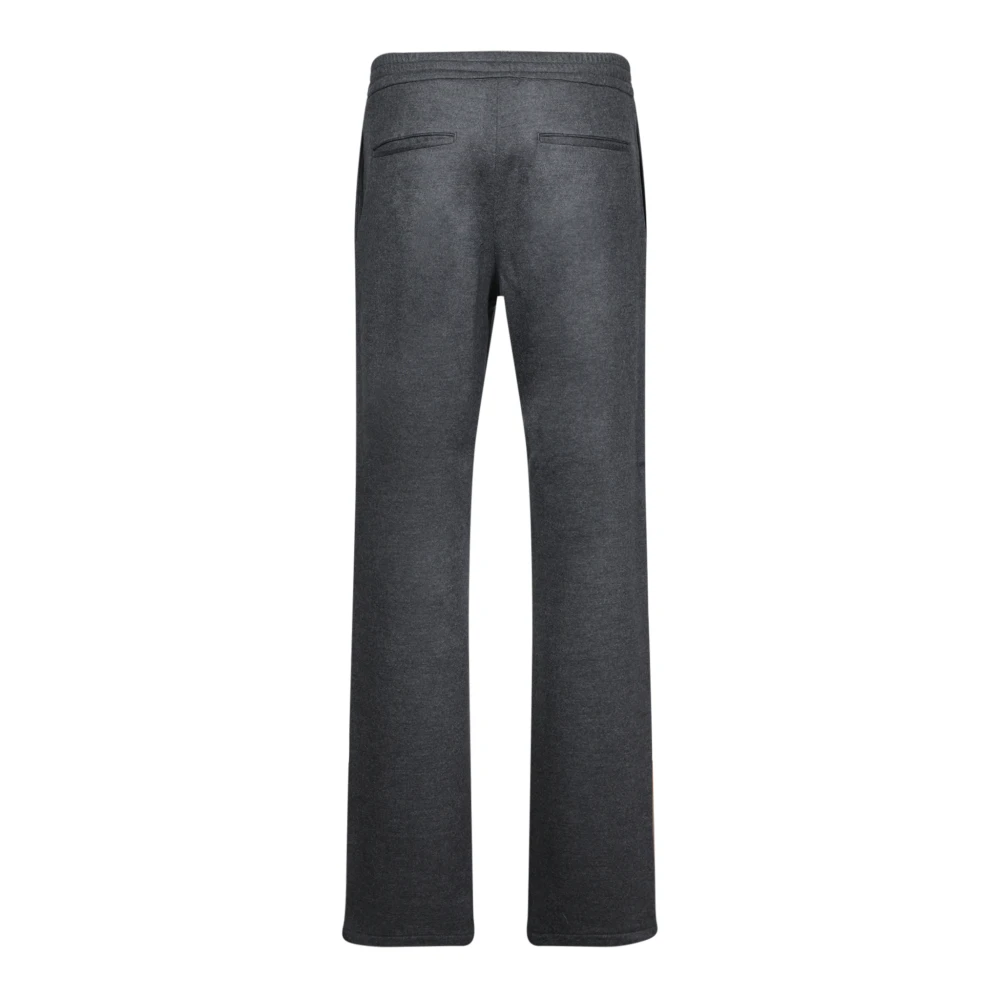 Canali Grijze Flanellen Broek voor Mannen Gray Heren