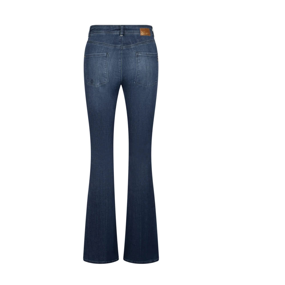 RAFFAELLO ROSSI Flared Denim Jeans Blue Dames