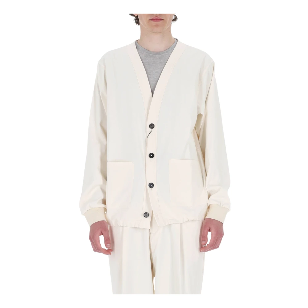 Herno Men's White Cardigan Jacket - Cardigans - L - Knitwear