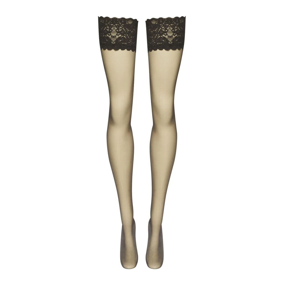 Wolford Black Tights, Female, Xs, Satin Touch 20 Stay-Up