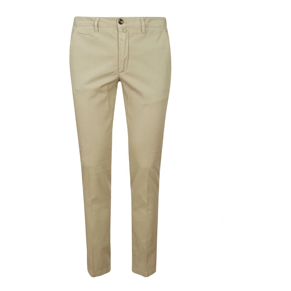 Hindustrie Beige Katoenen Broek met Zakken Beige Heren