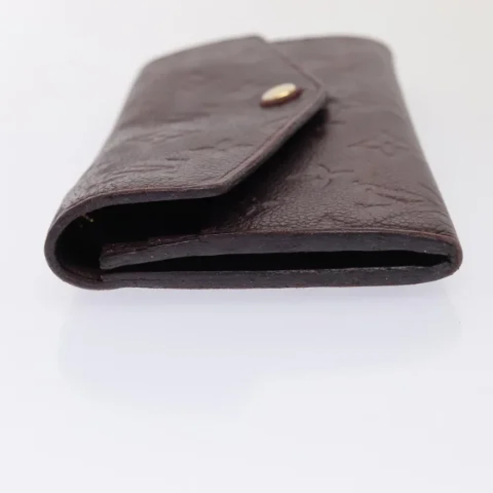 Louis Vuitton Vintage Pre-owned Leather wallets Purple Dames