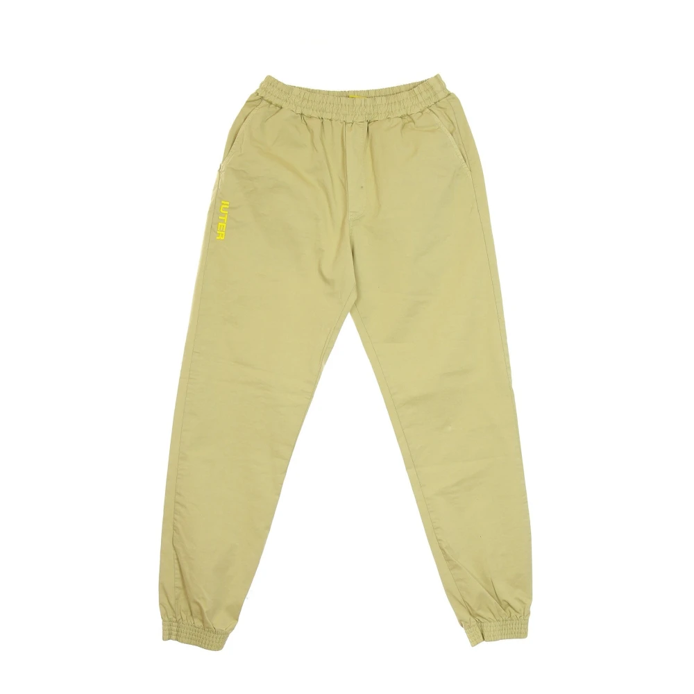 Iuter Men's Green Sweatpants, Xl, Beige Jogger Trousers For