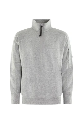Diagonal Raised Fleece Half Zip Lens