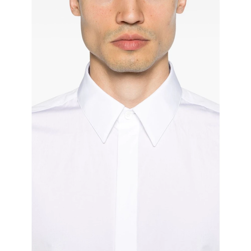 Givenchy Klassiek Katoenen Overhemd White Heren