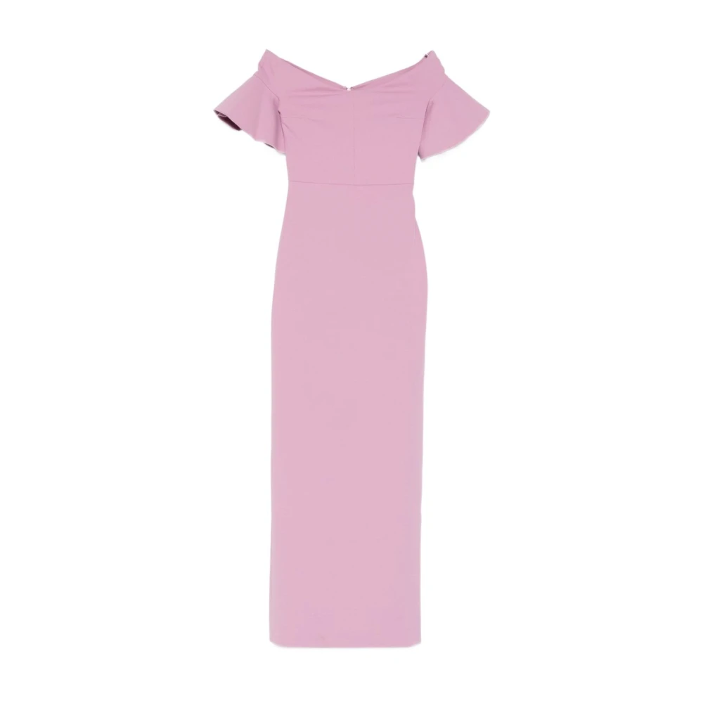 Solace London Women's Pink Gowns, 2XS, Cielo Maxi Dress