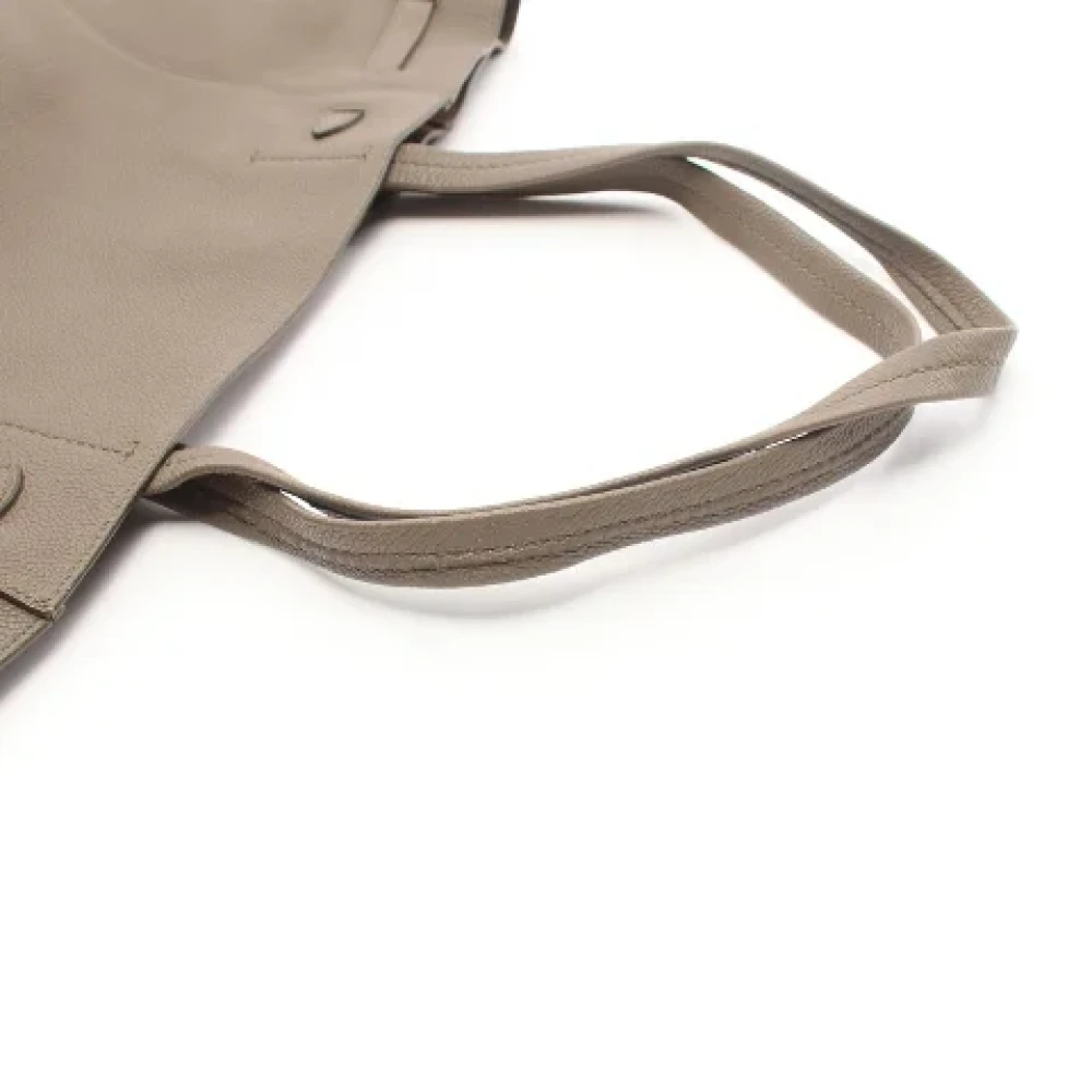 Celine Vintage Pre-owned Leather celine-bags Gray Dames