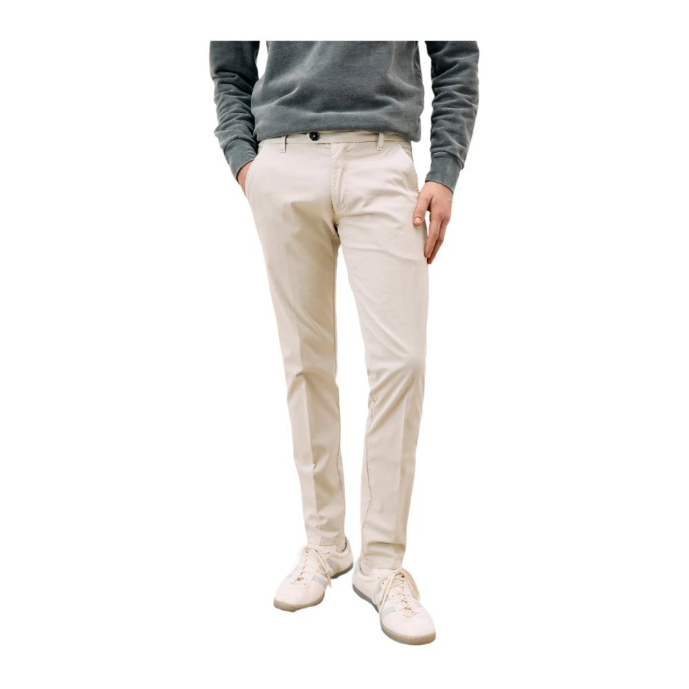 Roy Roger's Trousers Beige Heren