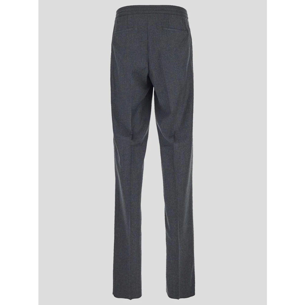 Lardini Wol en Kasjmier Trekkoordbroek Gray Heren