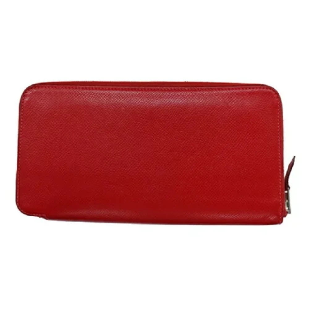 Hermès Vintage Pre-owned Canvas wallets Red Dames