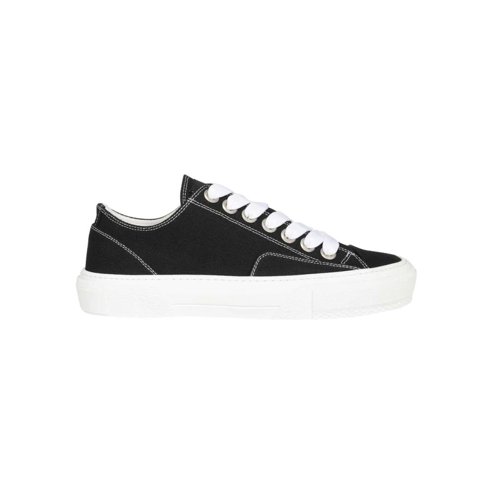 Msgm Polyester Rubber Canvas Sneakers Dames Schoenen Zwart